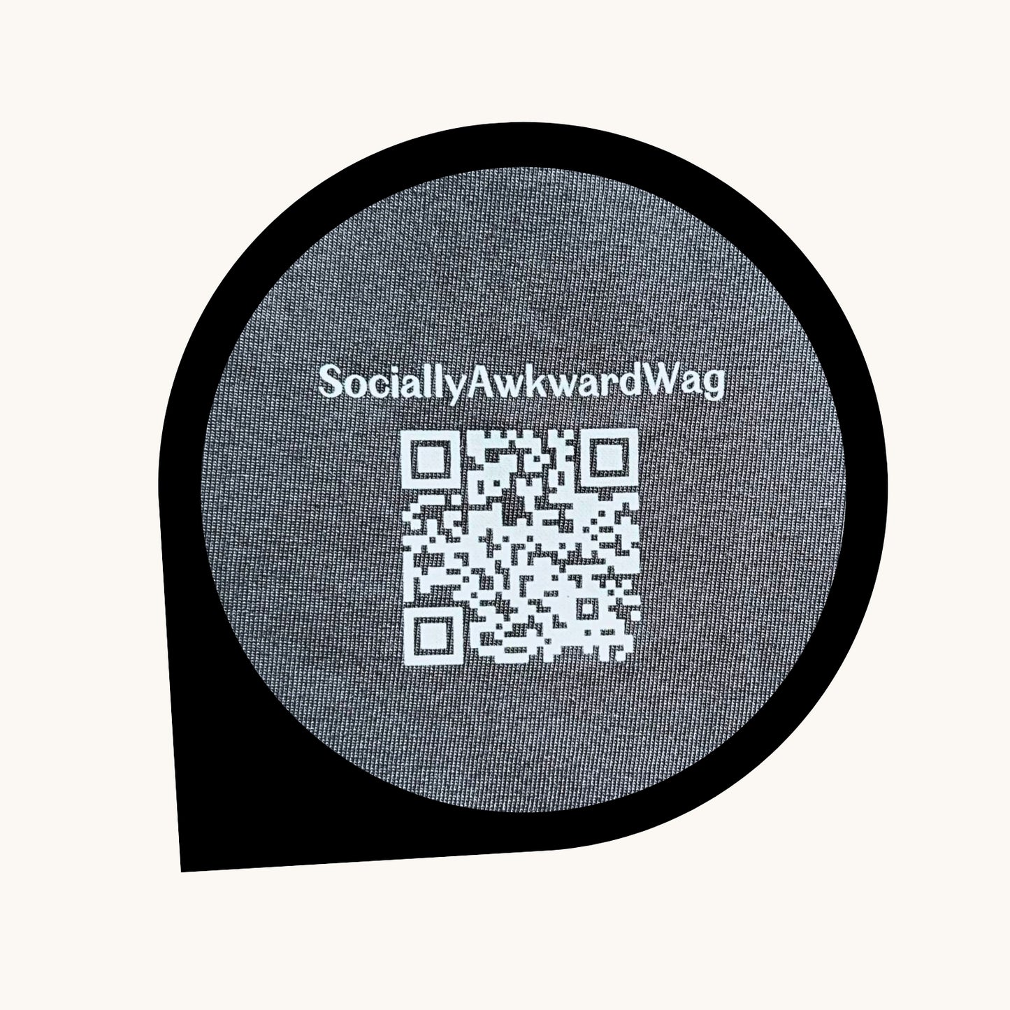 「社恐 Unisex 落肩Tee」(QR code)